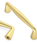 10 Pack 3 Inch Brushed Gold Cabinet Pulls Heavy Duty Zinc Alloy Handles For Cupboard And Drawer Cabinets Easy Install Rustproof