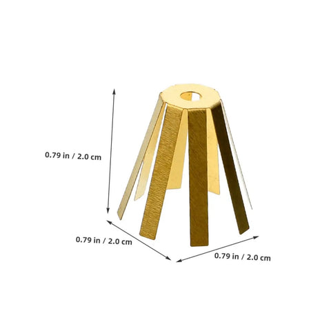 Set Of Five Premium Brass Golf Shaft Adapter Shims And Universal Shaft Spacers For Adjustable Iron Wedge Extensions Clubhouse Essential Upgrade Gear, gold shim with prongs for hosel alignment
