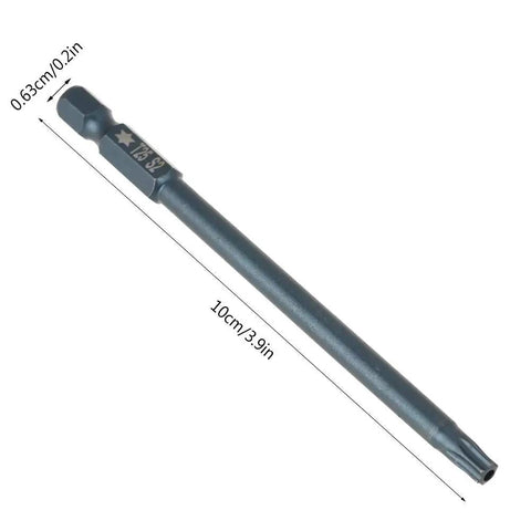 Get The Goods With These 10 Pieces Of 100mm T25 Security Screwdriver Bits Kit That Rock 1/4 Hex Shank Made From Tough S2 Steel Rust Proof And Totally Radial Torque Ready For Pro Drills And DIY Jobs, 100mm T25 bit