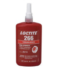 Red Orange High Temperature Thread Locker, Heavy Duty High Strength Locking Adhesive For Fasteners Up To Three Quarters Of An Inch, Resists Oil And Mild Contamination, 450 F Heat Rating, 250 mL Bottle