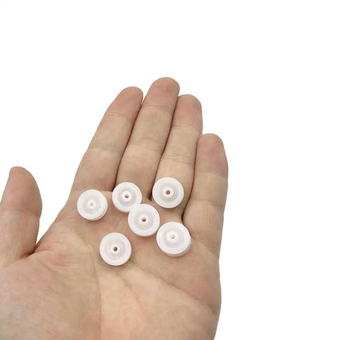 30Pcs 2mm Hole Plastic Pulley Wheel Kit With Rubber Transmission Belts For DIY RC Cars Trucks Robots And Planes Includes 13x4mm Pulleys