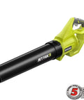 Tough As Nails 40 Volt Cordless Jet Fan Leaf Blower Blasting Out 110 Mph Winds With 500 Cfm Airflow In Sleek Black Build