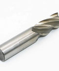 End Mill Drill Bit For CNC Projects With Four Flute Cutter Three Quarter Inch Cutting Diameter Three Quarter Inch Shank Beefed Up High Speed Steel