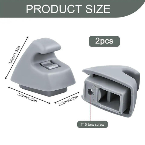 2 Pack Sun Visor Support Clips Anti Vibration Retainer Bracket For Chevy Cruze Sonic Spark And Buick Verano Replaces OEM 95994975 95994976