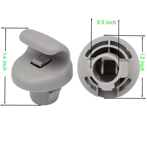 Nissan Sun Visor Clip Retainer Set Of 2 Durable Plastic Hook Clip for 350Z with dimensions 1.4 x 1.2 x 0.5 inches