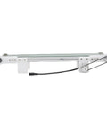 Side view of Mini Electric Conveyor Belt With Adjustable Speed 0-116 RPM PVC Belt Compact Automation Tool for various applications.