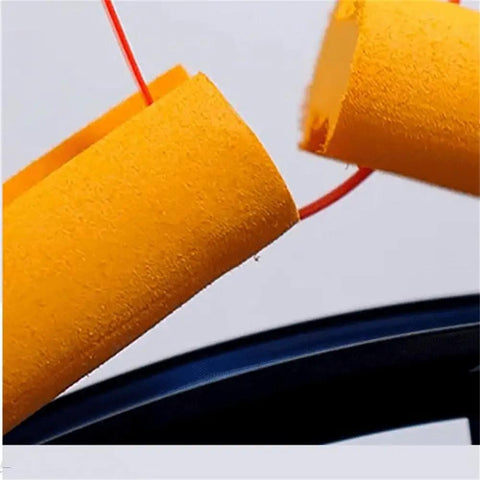 Close-up of Air-Liner Tire Insert For Tubeless-Ready Bike Tires No Flat Protection And Rim Guard showing foam texture