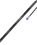 Heavy Duty Rack Mount Pdu Power Bar Loaded With 44 Outlets Featuring 36 C13 And 6 C19 Plus Two 5 20R Plugs Nema L21 30P Input And 10 Ft Cord For Data Center Rigs shown from above.