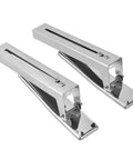 Stainless Steel Microwave Oven Bracket Wall Mount Rack Shelf for Kitchen, space-saving, adjustable foldable design, silver finish, rust resistant.