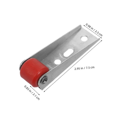 Hella Durable Heavy Duty Sliding Door Rollers And Silent Barn Door Caster Wheels With Vertical Support smooth roller with red wheel