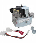 Adjustable Furnace Gas Valve Replacement For High Pressure Systems Compatible With ClimaTek Janitrol Daikin Units Manual Shutoff Durable Valve For Reliable Home Heating Performance, silver furnace gas valve with wires and fittings