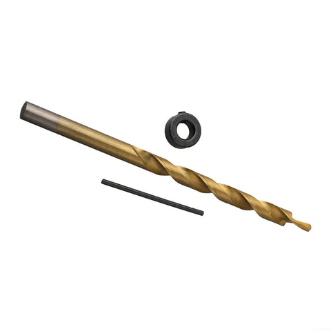 Top Tier HSS Step Drill Bit With Round Shank For Pocket Hole Jigs Golden 175mm with ring and key