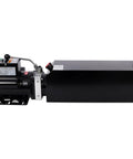 Heavy Duty Hydraulic Power Unit For Car Lifts 14 Quart Oil Reservoir Replacement Pump Auto Shop Equipment side view with motor.