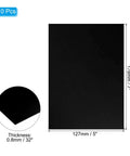 Anodized Aluminum Sheets 10 Pcs Black 7 By 5 By 1 Thirty Second Inch 0.8mm Thick Rectangle Metal Plates Engraving Blanks