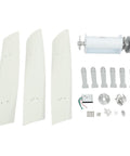 Vertical Axis Wind Turbine Kit With Controller And IP67 Protection, Ultra Quiet Off Grid Power For Home RV Business And Industrial Use, 100W 24V White 4 Blades