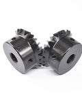 Beefed-Up Bevel Gear Set 90 Degree 2 Module 20T 25T 30T with Keyway 12mm Bore Carbon Steel Pinion for Mechanical Drive Systems