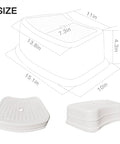 Size dimensions of Heck Of A Sturdy Kids Step Stool With Super Grippy Non Slip Feet for reaching sinks and potty training.