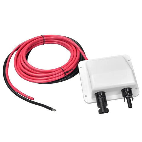 Solar Cable Entry Gland With 10ft Solar Extension Cable Featuring MC4 Connector 10 AWG UV Resistant ABS Weatherproof Roof Entry Housing