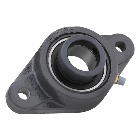Two-Pack 2-Bolt Flange-Mount Ball Bearing Unit SA206-20G Insert Bearing With Cast Iron Housing LF206 Bore