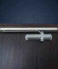 Adjustable Automatic Soft Door Closer for Home Office and Fire Doors Hydraulic Closer on wood door with metal arm, 65Kg load