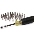 Magnetic Multibit Screwdriver Kit With Torx T7 Through T40 Hex Spanner Tri Wing Torq And Nut Tamperproof Bits In A Tough Storage Block
