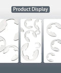 External Retaining Rings Set 120 Pcs Stainless Steel 304 E Clips Circlips Snap Rings Assortment Kit With 10 Sizes for Bearings