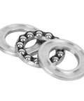 Low Noise High Speed Plane Axial Ball Thrust Bearing 51103 5 Pack With Bearing Steel Construction For Heavy Duty Industrial Machinery Maintenance And Equipment Upkeep, three rings