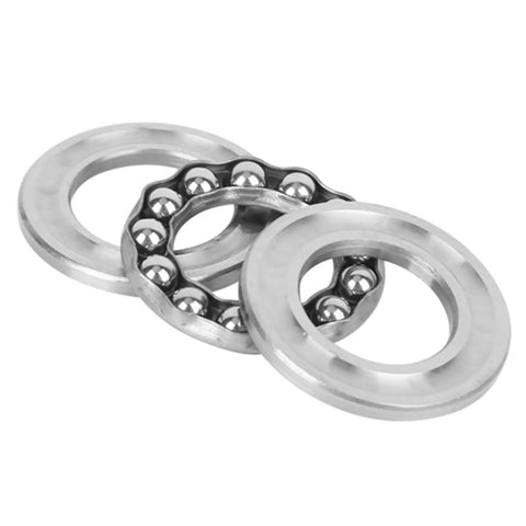 Low Noise High Speed Plane Axial Ball Thrust Bearing 51103 5 Pack With Bearing Steel Construction For Heavy Duty Industrial Machinery Maintenance And Equipment Upkeep, three rings