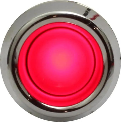 12V Red LED Automotive Indicator Light Kit With Terminals 2 Pack Panel Mount Ready For One Quarter Inch Thick Panels