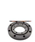 High Precision Cross Roller Bearing Slewing Robot Arm Rotary Table Replacement Part Built Tough And Smooth As Silk For Heavy Duty Factory Automation Setup, round metal bearing with mounting holes.