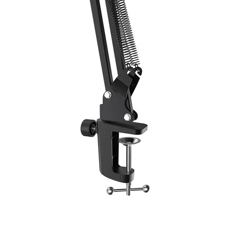 Heavy Duty Microphone Arm Stand With Suspension Boom, Anti Scratch Desk Clamp Up To 2 Inches, Fixed Knob Lock Prevents Sag