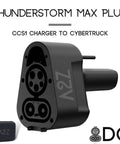 Heavy Duty CCs1 To Nacs Adapter Crafted For Tesla Cybertruck with CCS1 charging port design and black casing.