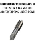 M10 X 1.5 Carbon Steel Tap Set Workhorse with round shank and square end, for rethreading damaged threads and mild steel