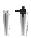 Eight Pieces 4040 Aluminum Extrusion Corner Brackets For 40 Series Frames with 3 Way Tri End Cap Connectors, Zinc Alloy Construction