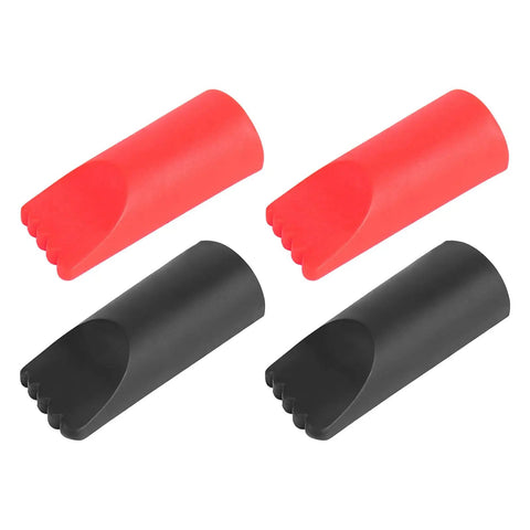 Grippy Nonslip Silicone Foot Protector Cover For Electric Scooters M365 Mi3 4Ultra Elites in Black and Red, Kickstand Shield