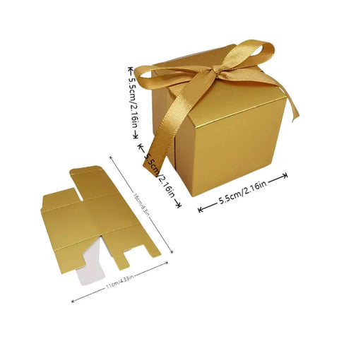 60 Pack Folding Gift Boxes Set For Cosmetics Candles Candy Wedding And Party Gift Packaging Thick Cardboard Flat Foldable
