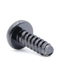 Contractor Grade ST4 X 12 Mm Pan Head Phillips Self Tapping Screws With Blunt Tip Black Oxide Steel Fasteners Built Tough For Rock Solid Home Shop Assembly Tasks 5 Pack black oxide screw with pan head and coarse thread.