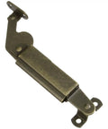 Left Spring Lid Support Antique Brass For Boxes And Chests With Spring Loaded Motion Steel Construction Includes Mounting Screws