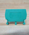 Heavy Duty Green Normally Open Contact Block Wno For 22Mm Pilot Devices With 10 Amp And 600 Vac Rating, rear view showing electrical specifications.