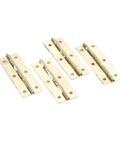 Rotating Concealed Door Hinges Set 4 Pieces Cabinet Hinge With 6 Hole Mount Vintage Gold Finish For Furniture And Wooden Boxes
