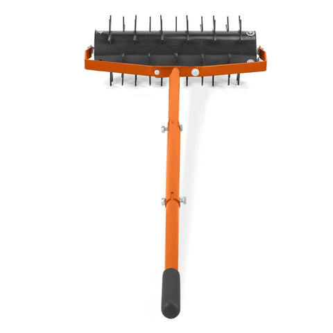 Beast Heavy Duty 18 Inch Manual Lawn Aerator Roller with 49 Inch Adjustable Handle Spike Aerator for deep soil penetration