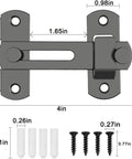 Two Pack Barn Door Lock With 180 Degree Flip For Privacy Durable Sliding Door Latch That Keeps Pet And Kids Safe Easy To Open