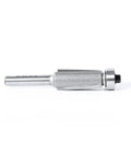 Carbide Tipped Dynabit Laminate Flush Trim Bit Half Inch Diameter One Inch Cutting Height Quarter Inch Shank Two And Five Eighths Inch Overall Length Down Shear For Ultra Smooth Finish Ideal For Laminate Edges And Trim Work