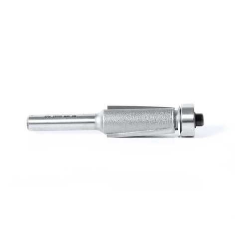 Carbide Tipped Dynabit Laminate Flush Trim Bit Half Inch Diameter One Inch Cutting Height Quarter Inch Shank Two And Five Eighths Inch Overall Length Down Shear For Ultra Smooth Finish Ideal For Laminate Edges And Trim Work