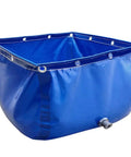 Heavy Duty PVC Canvas Aquarium Pool Pond Tank With Drain Valve, Steel Frame, Multifunction Temporary Holding Tank For Fish, aquaculture use