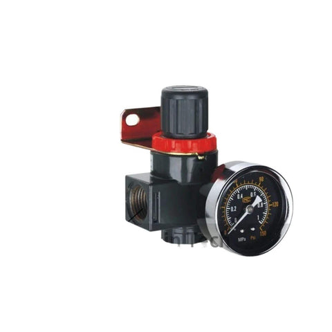 Air Regulator FRL Kit With Gauge 0.05 To 0.85 MPa, BR2000 A Type PT1-4 with pressure gauge, close-up view.