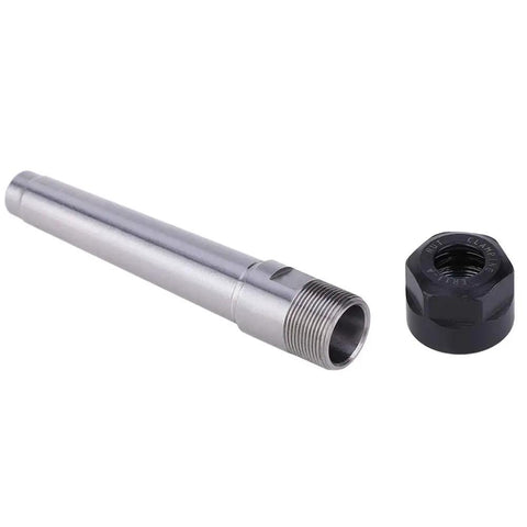 Collet Chuck Holder Morse Taper ER11 M6 For CNC Lathe And Milling Pro Grade Tool Holding In Hardened Steel 0.0005in Accuracy 1 To 7mm Clamp Range 1 Pc, holder and nut