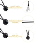 30 Pack Ball Bungee Cords With Balls For Shelter Canopy And Cargo Tie Downs Built Tough Heavy Duty UV Resistant Elastic Cords In Black