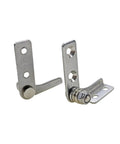 Damping hinge with stainless steel strip, right-hand orientation, adjustable torque shaft 2.5 N.m