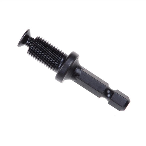 Heavy Duty Tool Holder Collet Chuck Adapter For 1/4 Inch Hex To 3/8 Inch 24unf Mount Fits Milling And Grinding Machines With Steel Build close-up view.